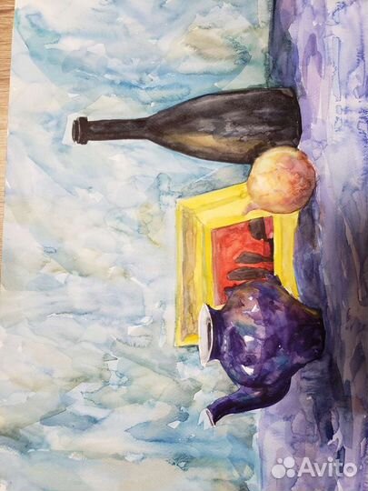 Натюрморт много работ (внутри)