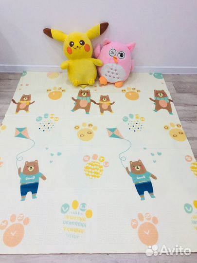 Коврик складной двухсторонний детский