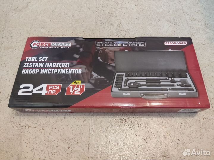 Набор торцевых 6- гр. ударных головок 24 пр