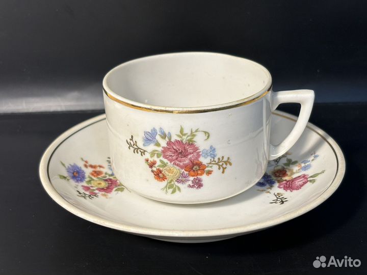 Чайные пары Цветы, Кузяево 1962 год, СССР