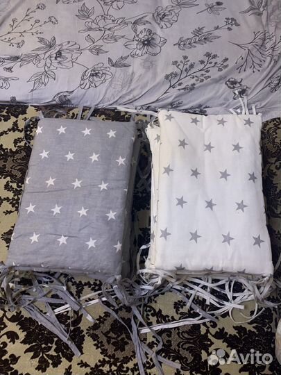 Бортики подушки в детскую кроватку