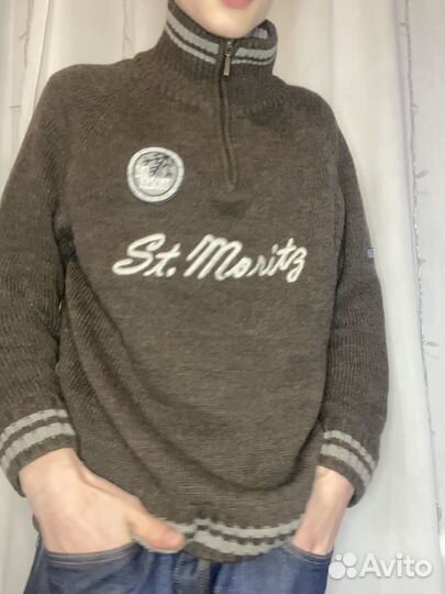 Свитер мужской винтаж 90s stone burberry type