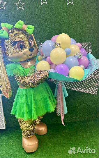 Букет из воздушных шаров. Открытка Гигант