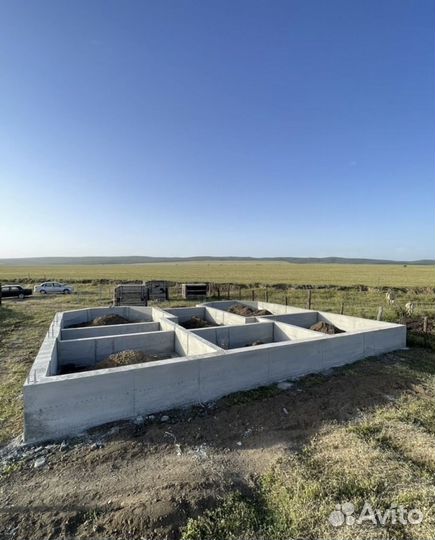 Заливка фундамент