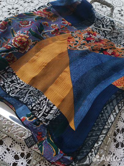 Франция шикарный шёлковый платок