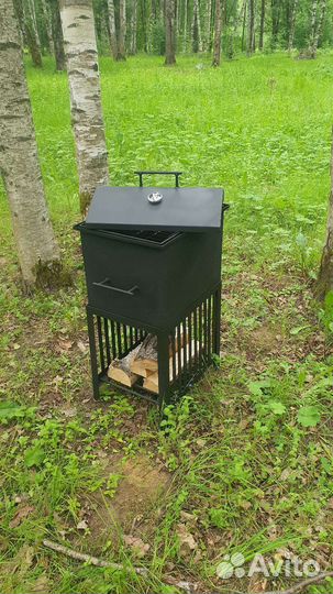 Коптилка. Коптильня горячего копчения