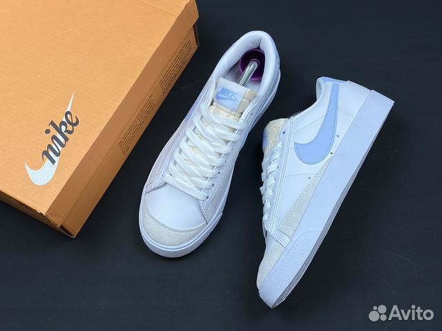Кроссовки Nike Blazer Low '77 Vintage White-Blue