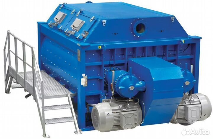 Двухвальный бетоносмеситель MAO3000/2000 со скипом