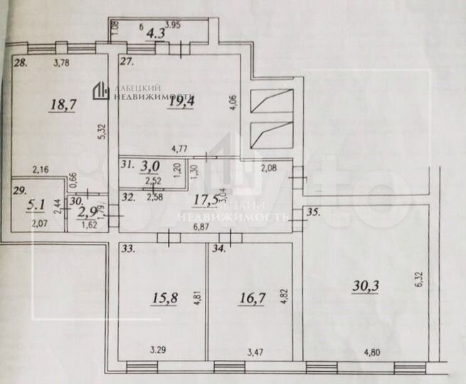 4-к. квартира, 130 м², 4/6 эт.
