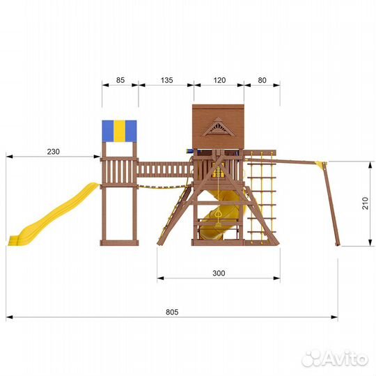 Детский игровой комплекс Форт-6