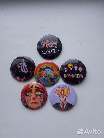 Значки с полматери