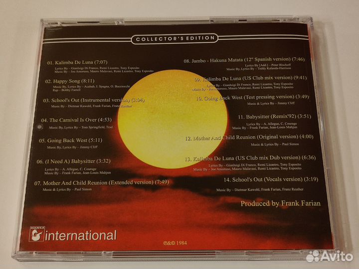 Cd Boney M - Kalimba De Luna