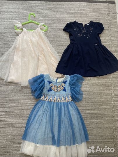 Платья пакетом на девочку 116 122 Zara, Mayoral
