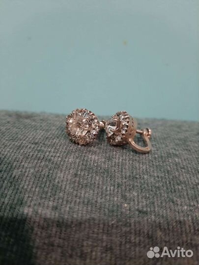 Серебряные серьги/клипсы