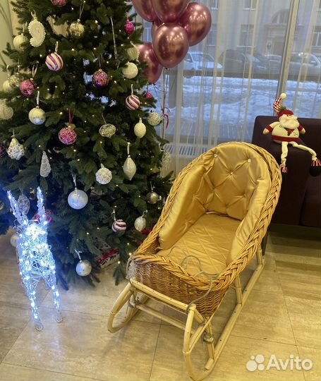 Санки плетеные