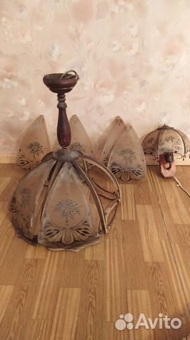 Люстра и бра винтажные под реставрацию