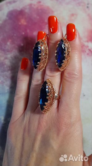 Серьги и кольцо