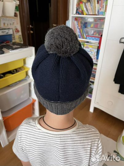 Комплект шапка и варежки Armani детский