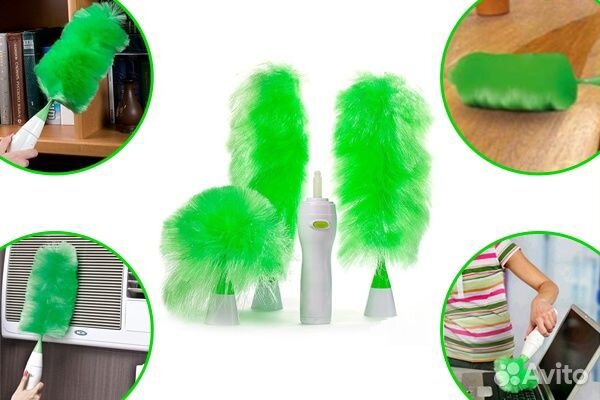 Электростатическая вращающаяся щетка + батарейки