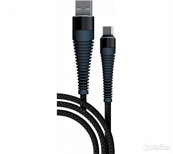 Дата-кабель borasco USB - Micro USB, 3А, 1м, Fishb