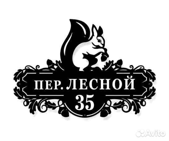 Табличка на дом с адресом