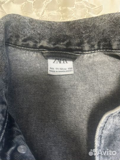 Джинсовая куртка zara 152