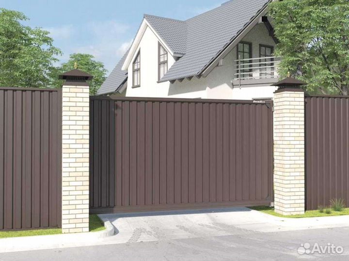 Ворота откатные в ассортименте