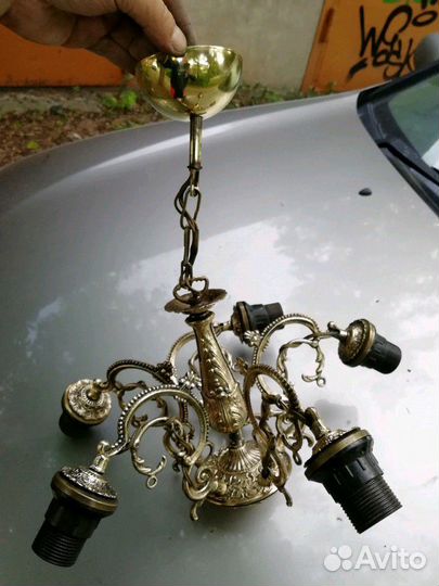 Люстра винтажная Бронзовая