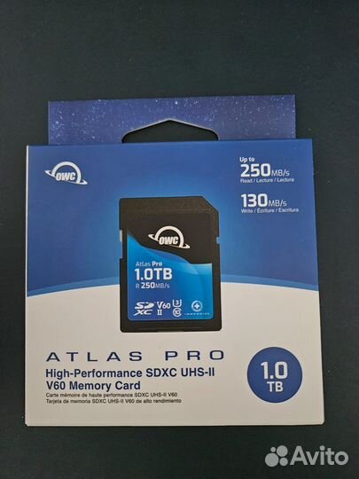 Карта памяти OWC Atlas Pro sdxc UHS-II V60 1TB