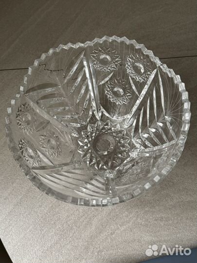 Хрустальная ваза салатник СССР