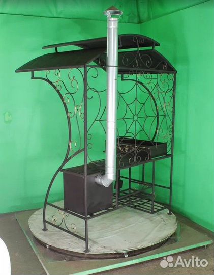 Мангал с крышей модель Паутина