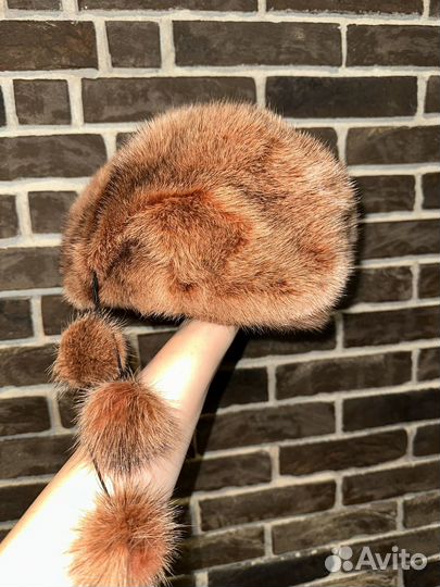 Шапка норковая женская
