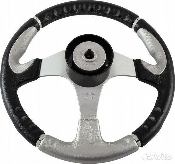 Рулевое колесо orion обод черносеребристый, спицы