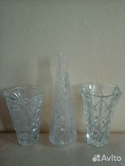 Вазы хрустальные для цветов
