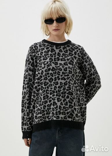 Джемпер Befree леопардовый рваный