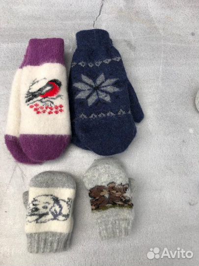 Носки шерстяные новогодние с оленями