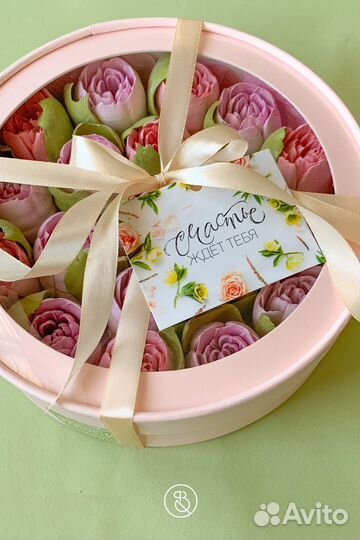 Съедобные цветы, зефирный букет, зефир, тюльпаны