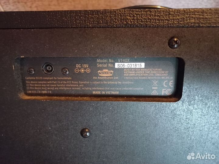 Гитарный комбоусилитель VOX VT40x