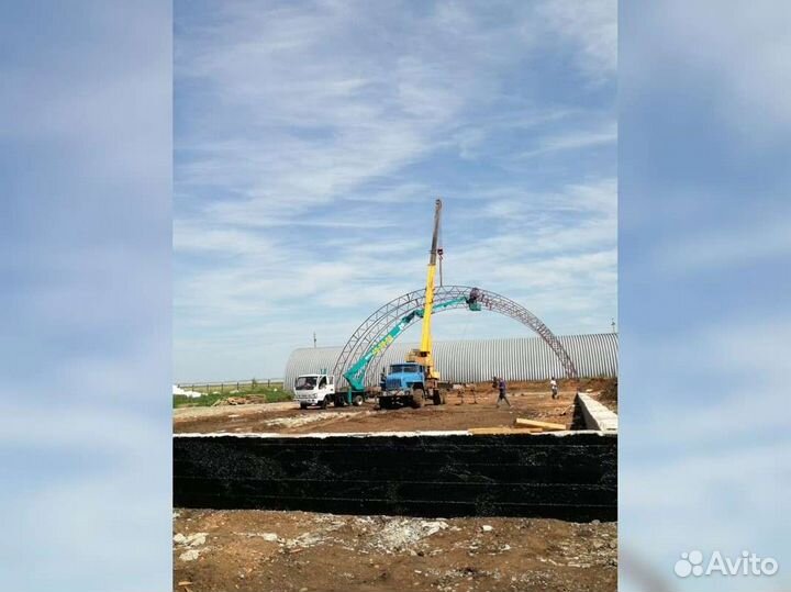 Ангар от производителя под ключ. Размер 18х85м