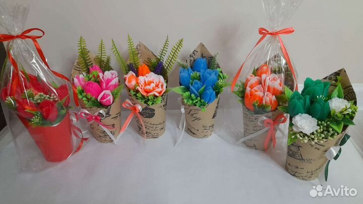 Букеты из мыла ручной работы