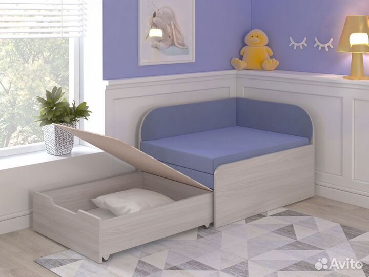 Раскладная кровать-диван с местом для хранения