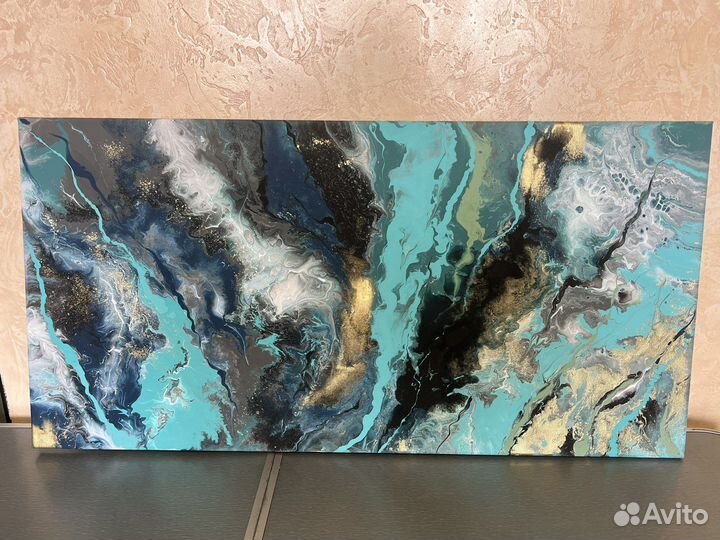 Интерьерная картина в технике FluidArt