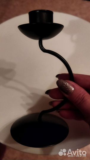 Подсвечники металлические, 3 шт