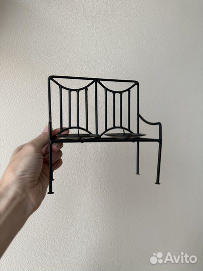 Подсвечник в виде лавочки