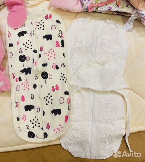 Пакет фирменных вещей иКонверт на выписку