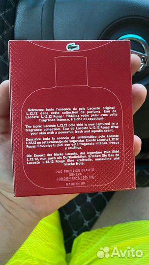 Парфюм lacoste 100ml