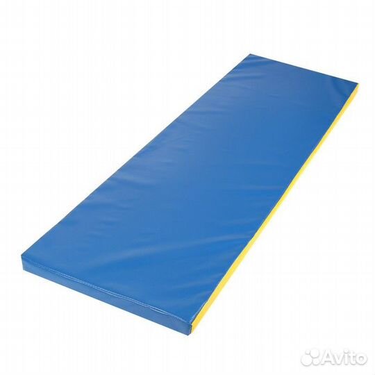 Мат 150 х 50 х 5 см, винилискожа, цвет синий/жёлты