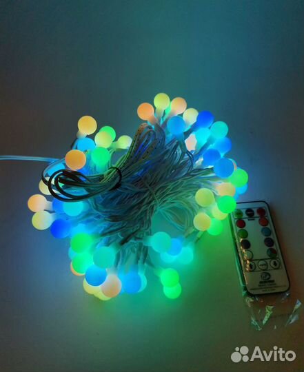 Гирлянда шарики с пультом д/у