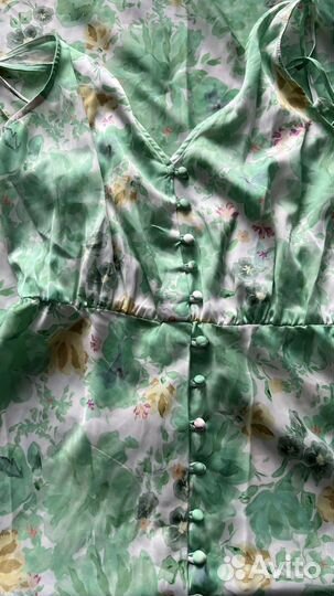 Платье Zara, размер М, шелк, женское