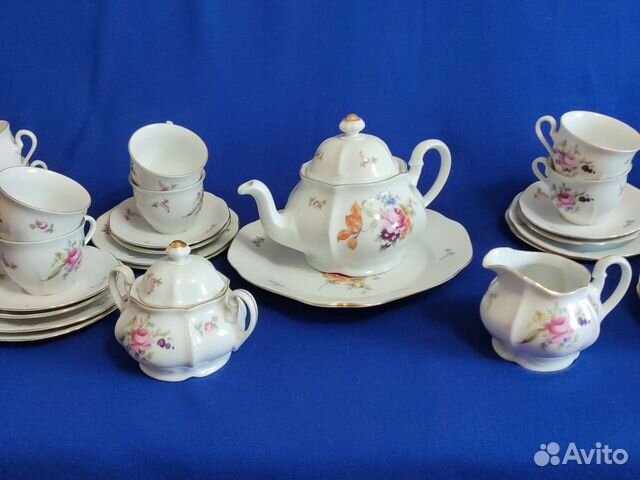 Чайный сервиз Богемия, Мейсенский букет, Чехия